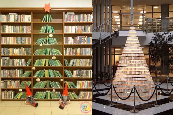 Christmas trees made by Polish librarians 1