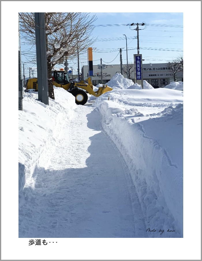歩道の除雪１