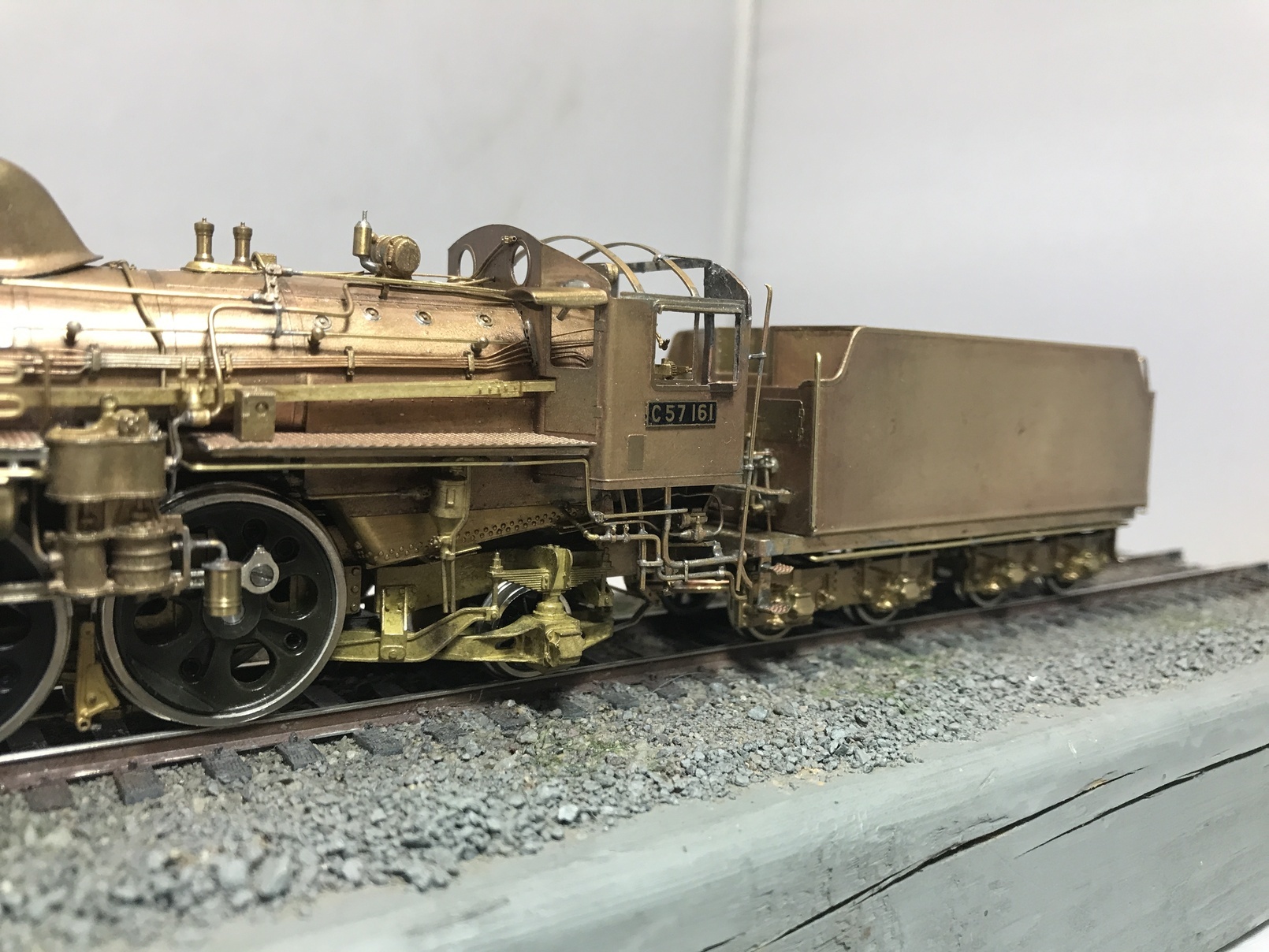 鉄道模型製作販売記 C57 161号機 2次形 ＝真鍮生地仕上げ＝珊瑚模型