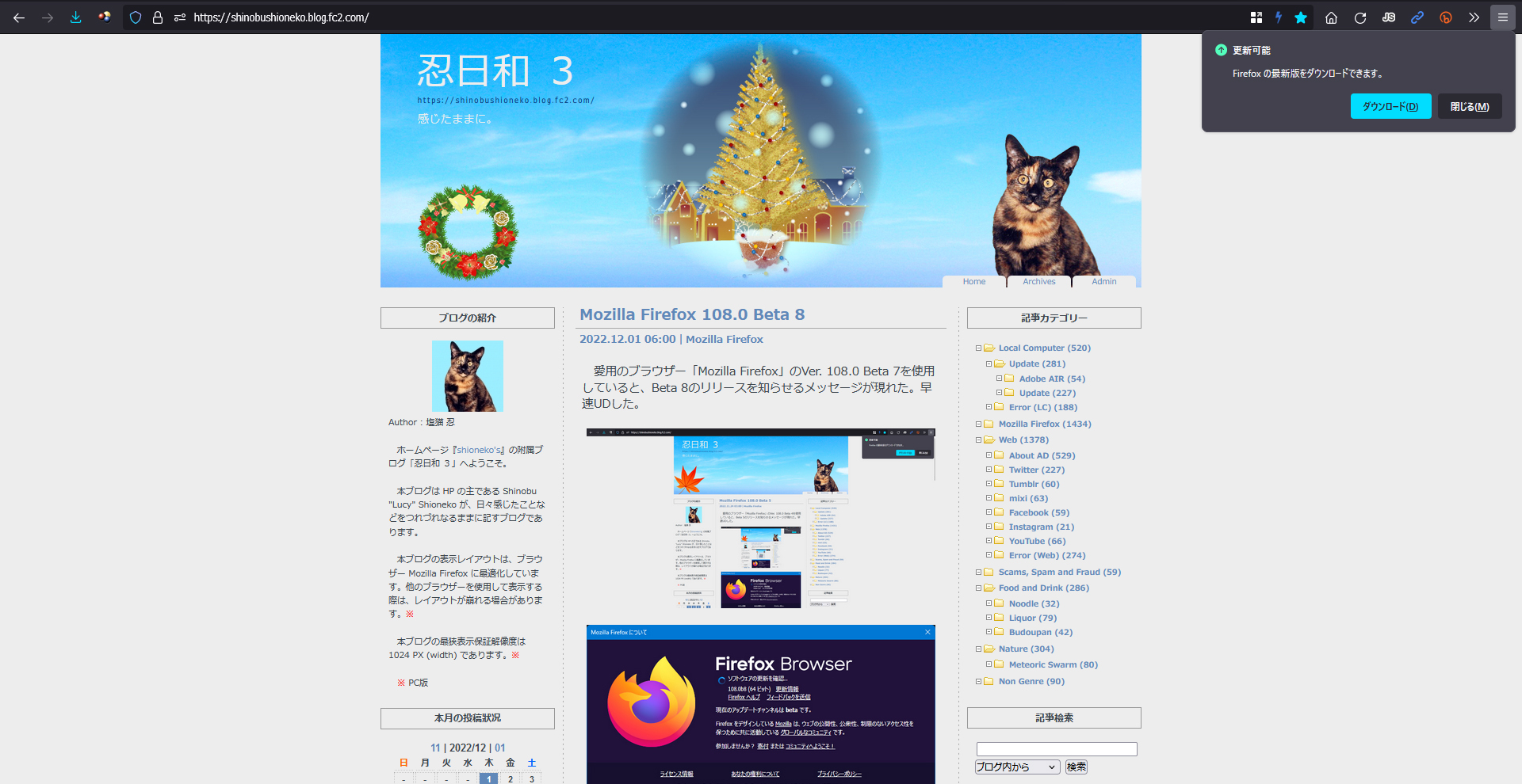 Mozilla Firefox 108.0 Beta 9