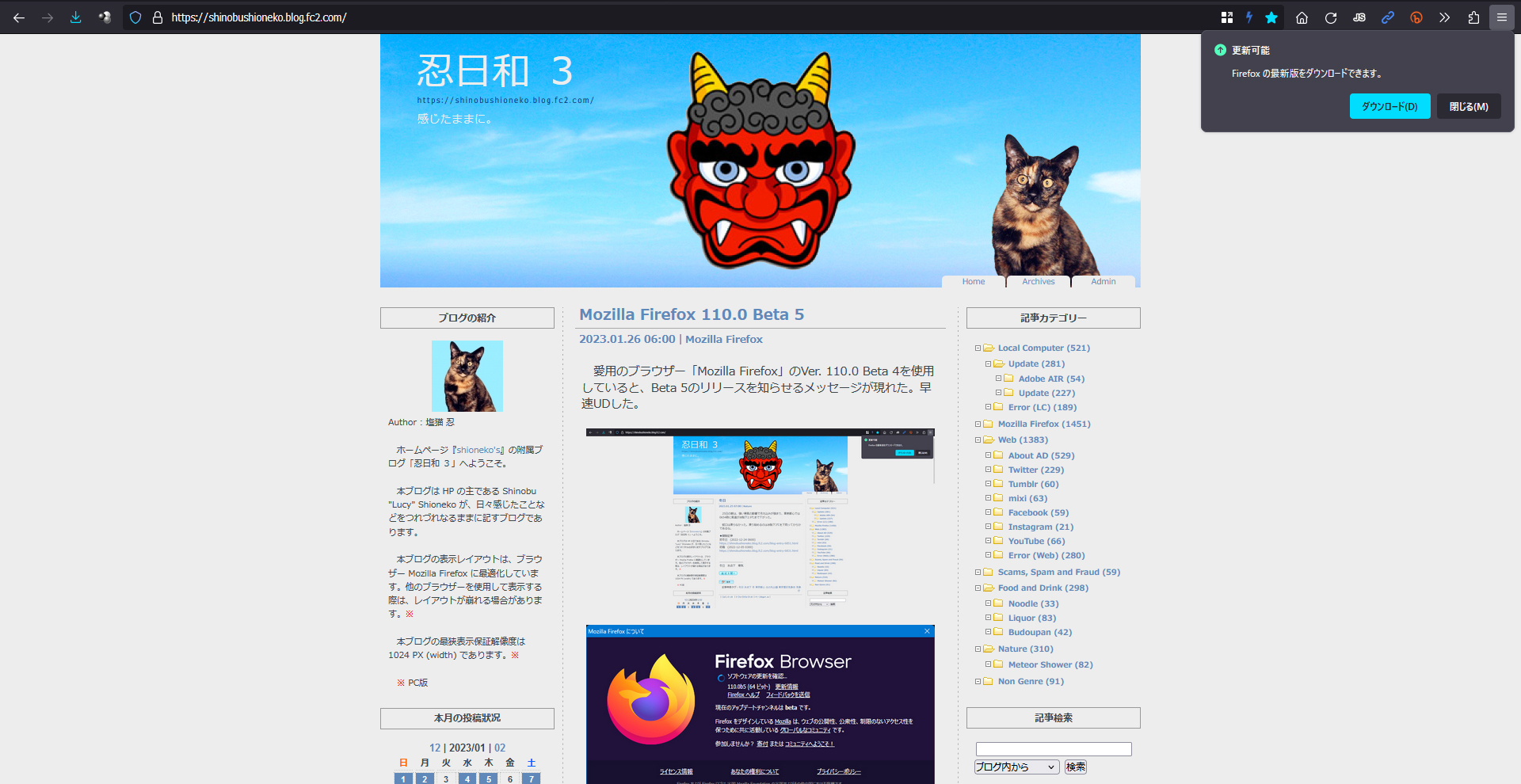 Mozilla Firefox 110.0 Beta 6