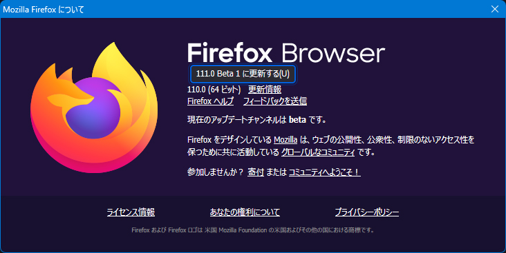 Mozilla Firefox 110.0 RC 2